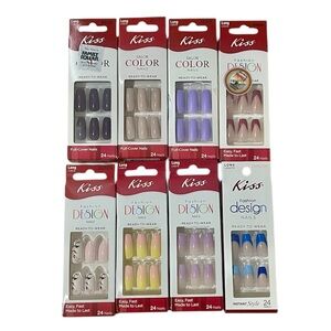 Kiss Glue-On Nails - CHOOSE YOUR DESIGN- $8 Each or 2 for $13